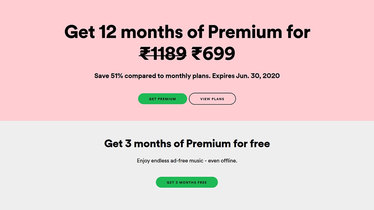 Spotify free student trial